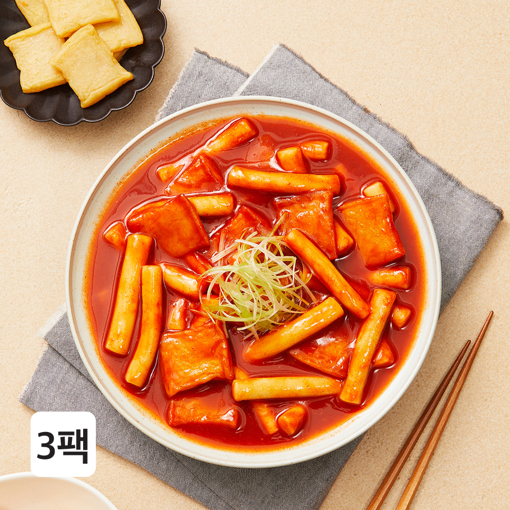 국떡 뉴트로 오리지널 떡볶이 570g, 3개 - 상품 이미지