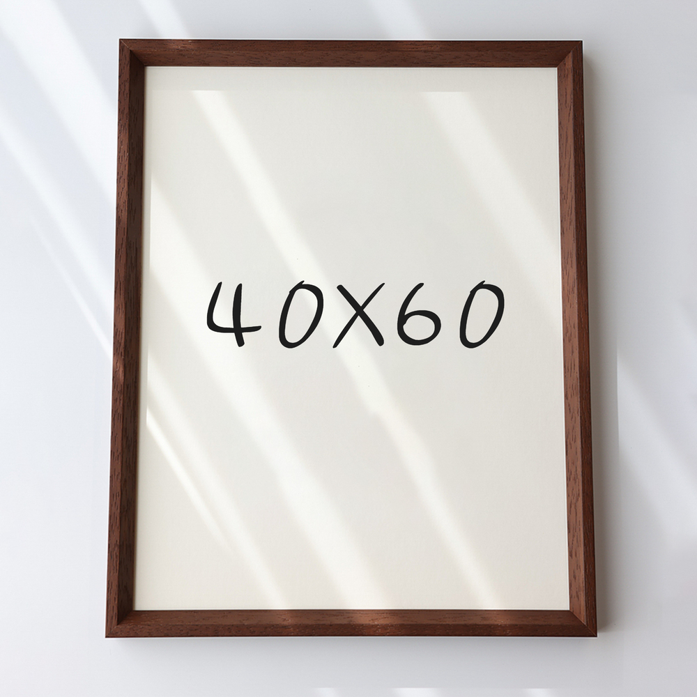 7mm삼각 원목액자 웨딩액자 아크릴 프레임 틀 제작 우드 40x60 400x600mm, 샴페인 - 상품 이미지