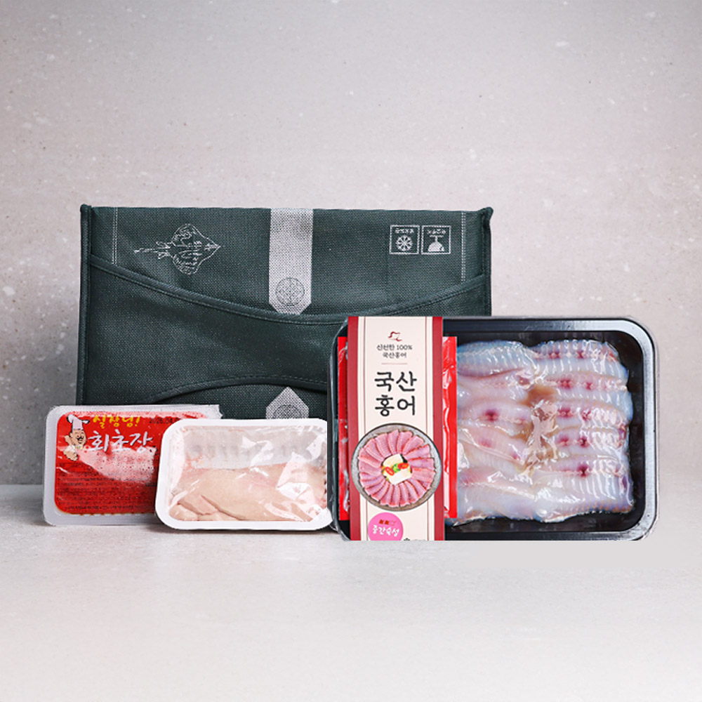 오늘신선 국내산 산지진송 흑산도홍어 삼합 삭힌 홍어 250g 500g 1kg 명절 선물세트 - 상품 이미지