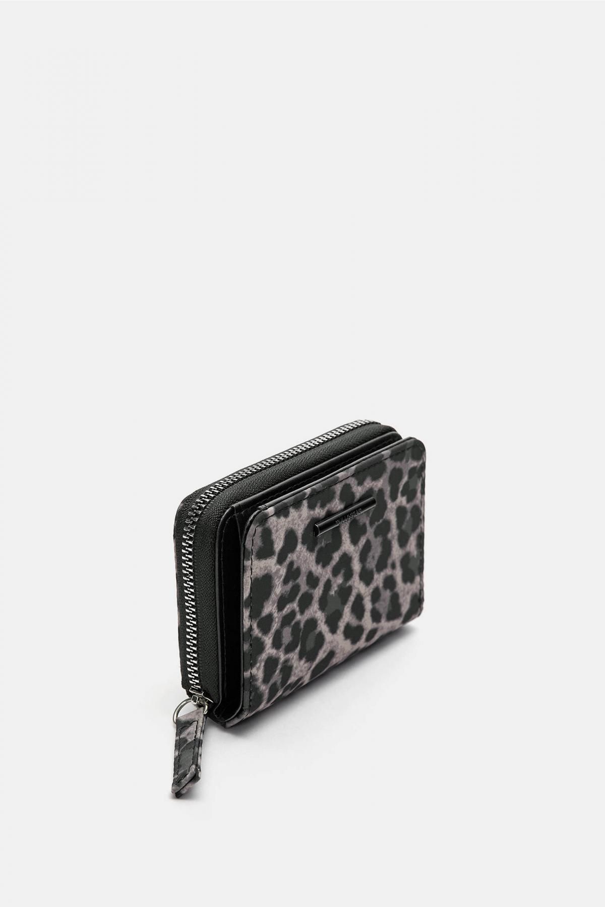풀앤베어 애니멀프린트 나일론 레오파드 미니 지갑 4171/640 LEOPARD - 상세 이미지 2