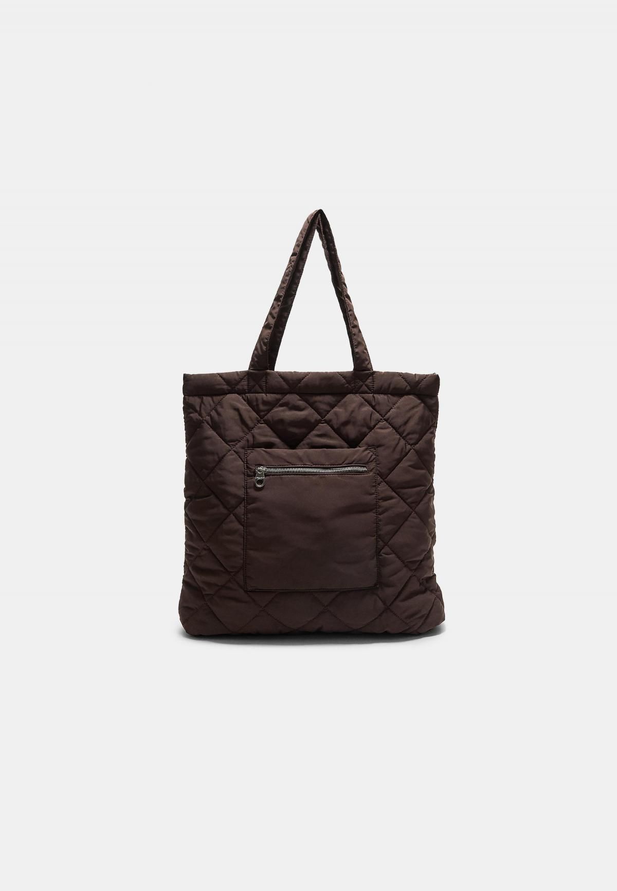 스트라디바리우스 리버서블 패딩 쇼퍼백 3611/701 BROWN - 상품 이미지