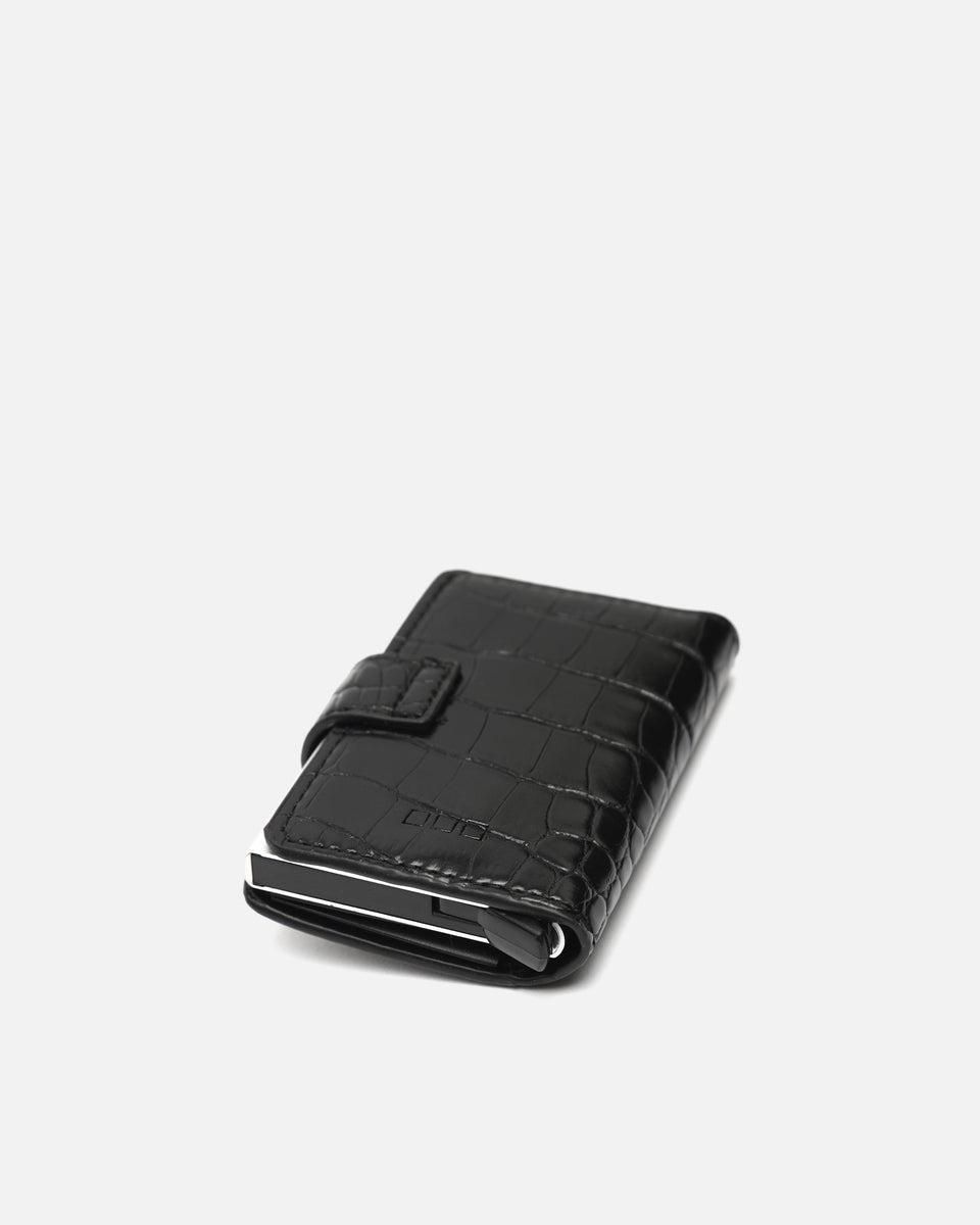 미사코 애니멀 프린트 미니멀 미니 카드지갑 Medu-5100466002015 NEGRO - 상세 이미지 3
