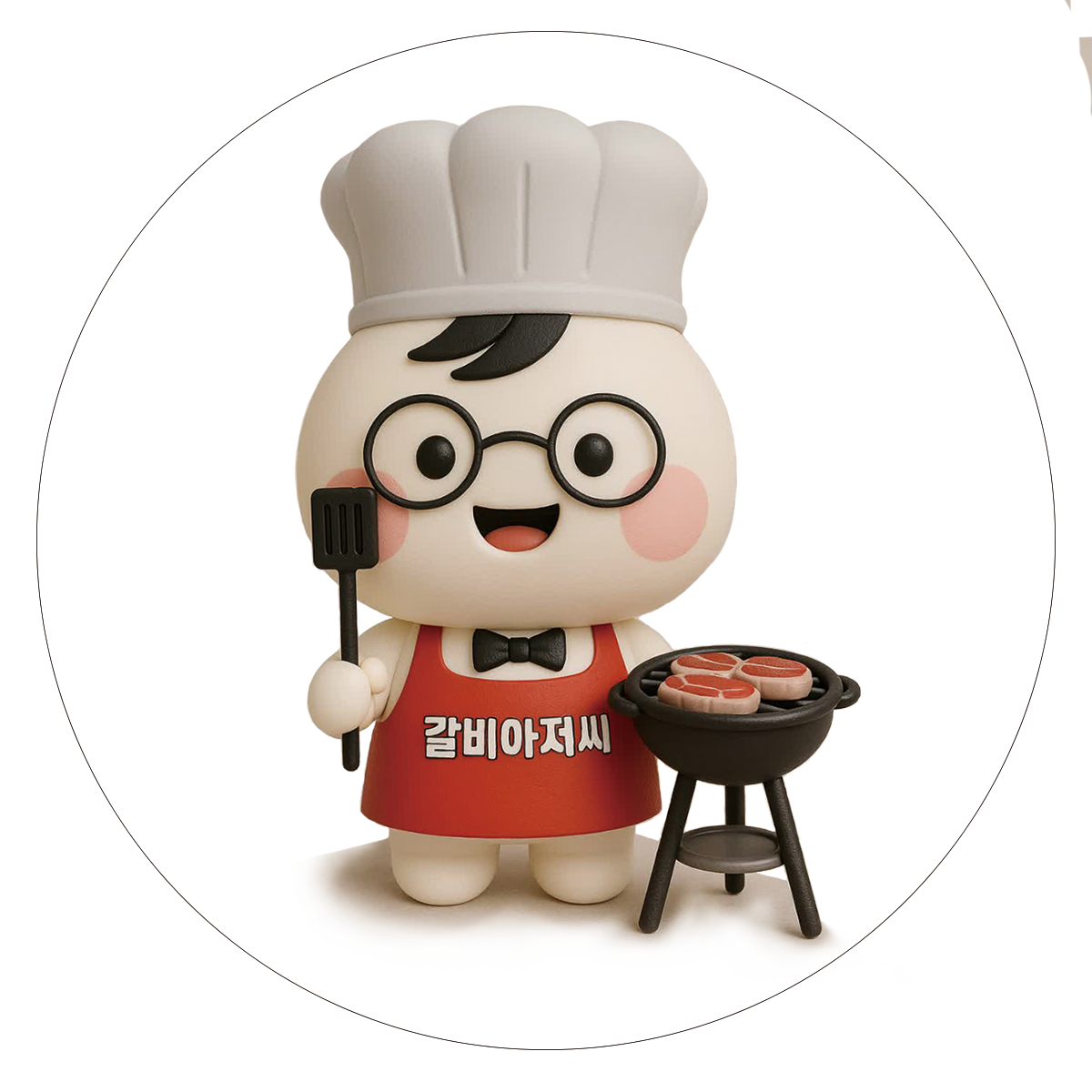 갈비아저씨 스토어 로고
