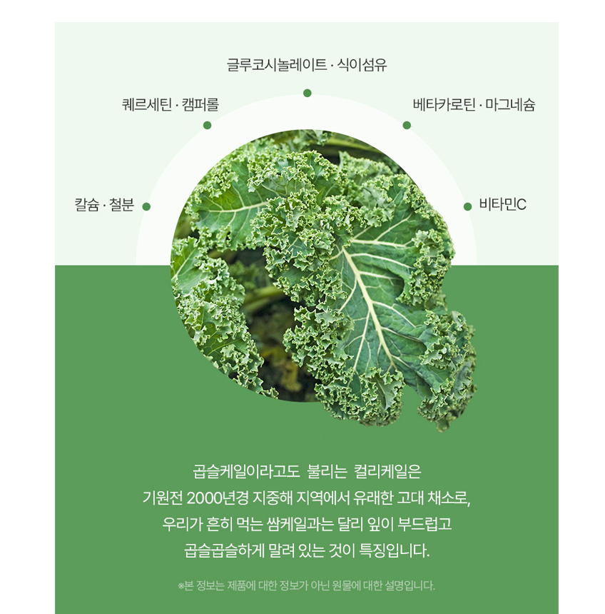 미국산 컬리케일 곱슬케일 분말 가루 글루코시놀레이트 120g 3개 - 상세 이미지 4