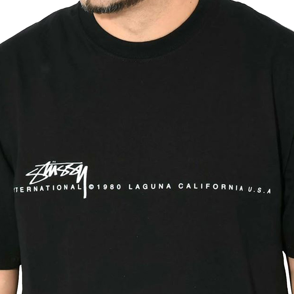 25SS 스투시 스무스 80 반팔 티셔츠 블랙 1905080 0001 - 상세 이미지 3