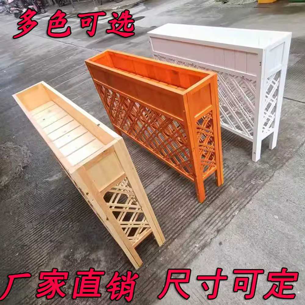 화분파티션 식당 칸막이 울타리 원목 경계 사무실화분 100x90x2cm 이미지 6