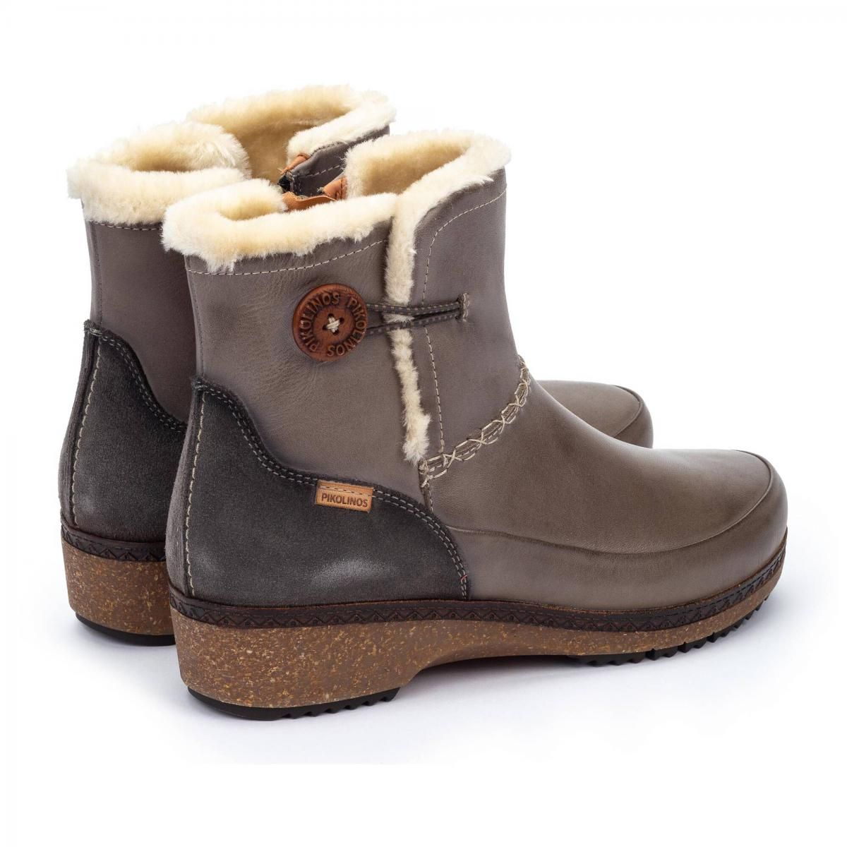 피콜리노스 컴포트 퍼안감 웨지 앵클부츠 GRANADA W0W-8711C2 DARK GREY - 상세 이미지 4