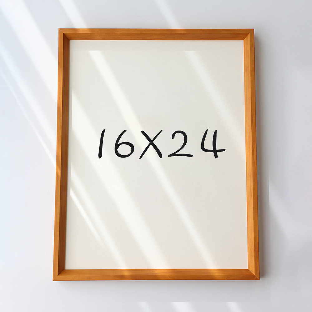 7mm삼각 원목액자 웨딩액자 아크릴 프레임 틀 제작 우드 16x24 406x609mm, 연밤 - 메인 이미지