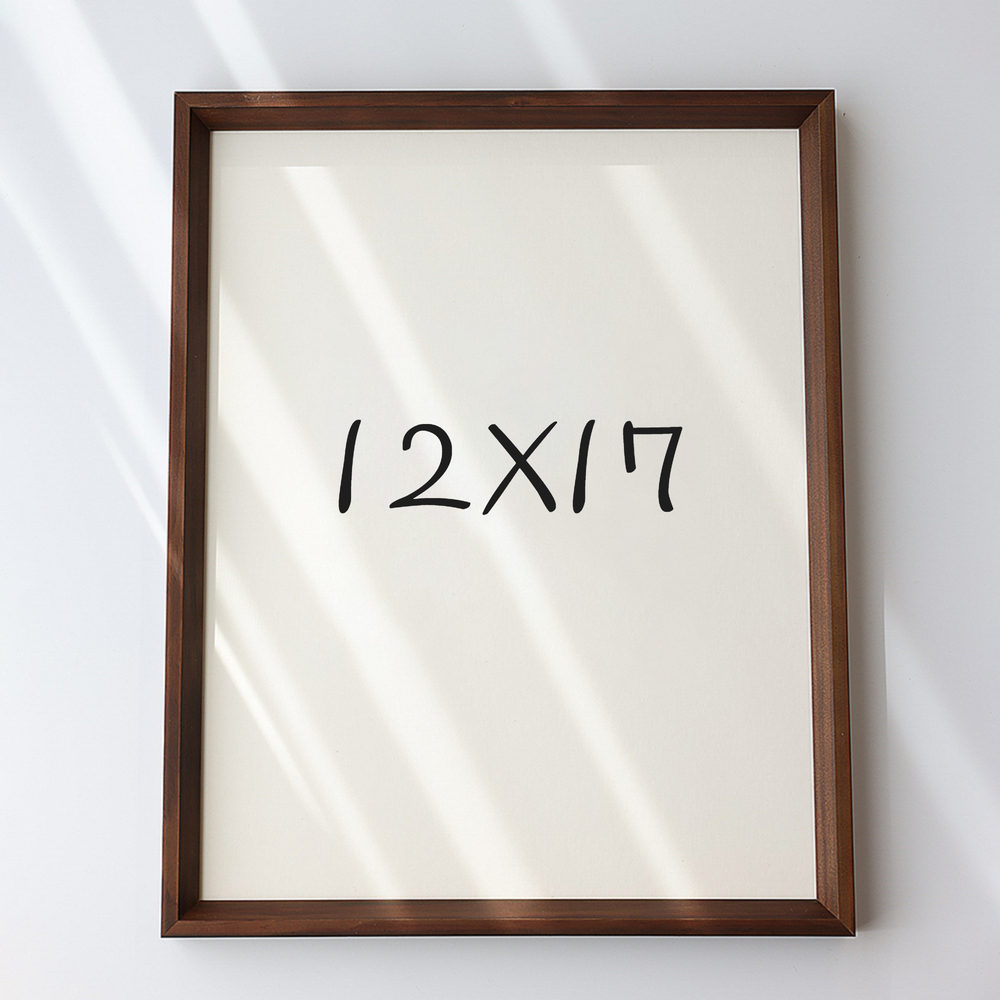 7mm삼각 원목액자 웨딩액자 아크릴 프레임 틀 제작 우드 12x17 304x431mm, 진밤 - 메인 이미지