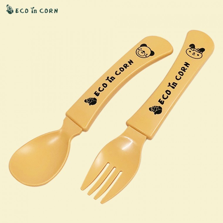 옥수수스푼 아동포크 어린이스푼포크 - 메인 이미지