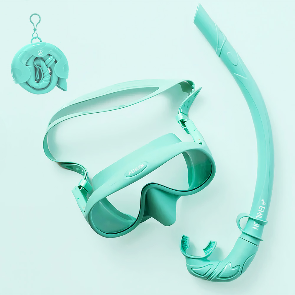 에밀리온 스노쿨링 마스크 프리다이빙 스노클링 장비 세트 스노클 물안경 마린 제품 이미지