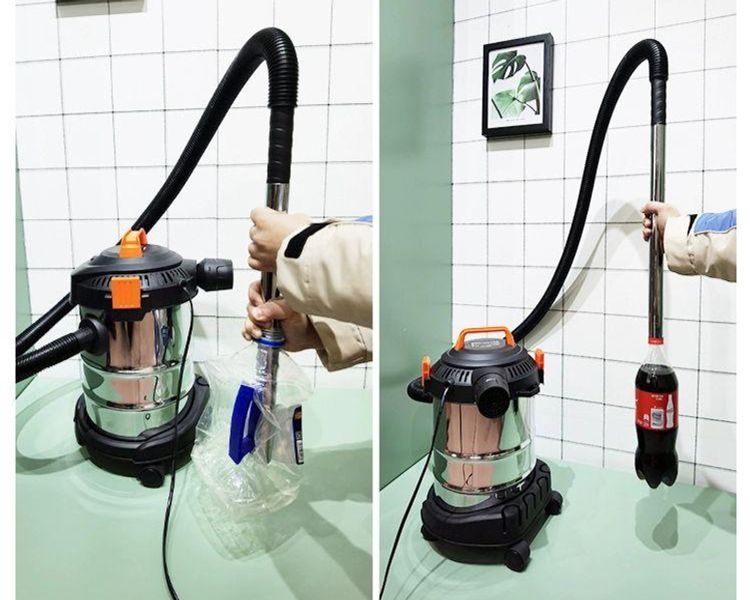 고압 하수구석션기 세탁기 배관 자동차 막힘 스팀 하수구 10L+1200W 주입 표준판+평노즐 - 상품 이미지