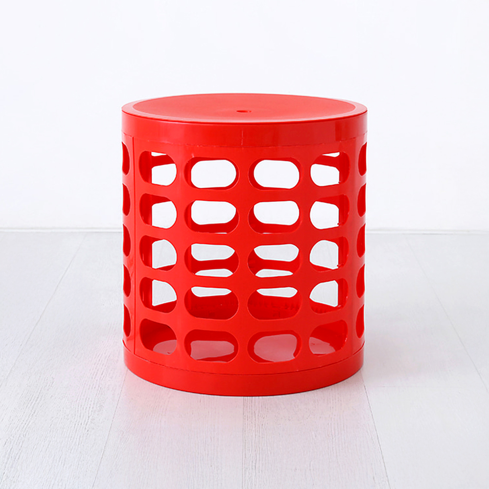 [타포린백 증정] CREON 다용도수납스툴 레드5595.0368 - 상품 이미지