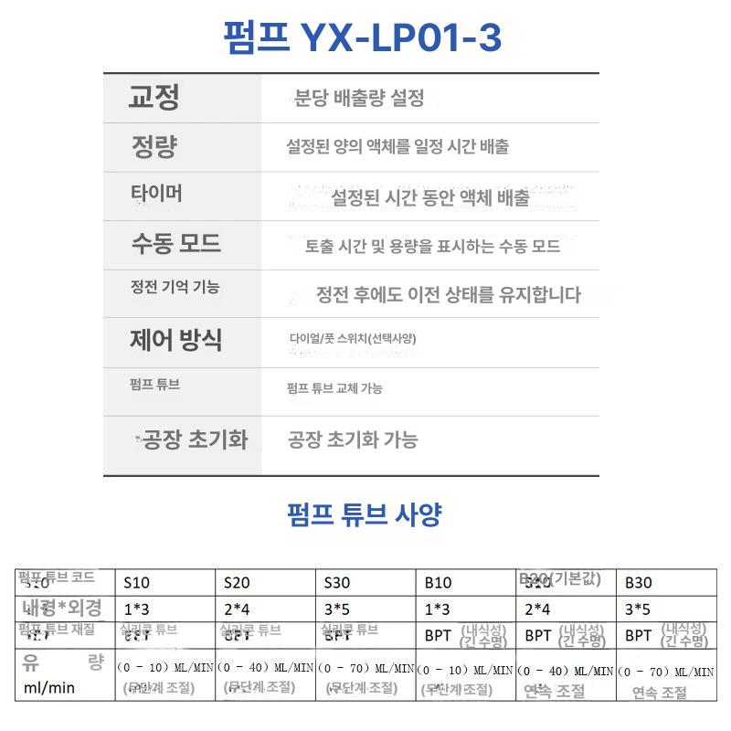 정량펌프 연동펌프 실험실 투여 발판제외 이송 주입기 2x4 BPT 관 세트 펌프제외 - 상세 이미지 4