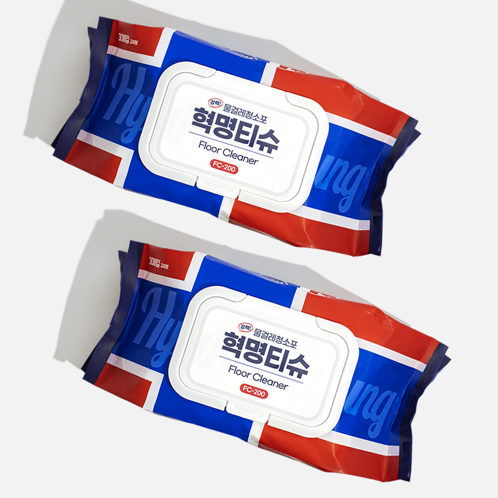 L2 혁명티슈 강력 청소물티슈 물걸레 청소포 FC-200 30매 2개