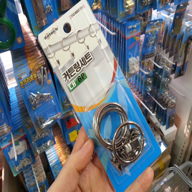 대형커튼링 커튼부속 커텐봉걸이