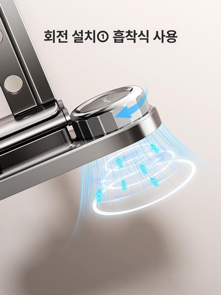 솔비에 공중부양빨래건조대 창문형 접이식 공간활용 비확장형 그레이 단일 8홀 - 상세 이미지 2
