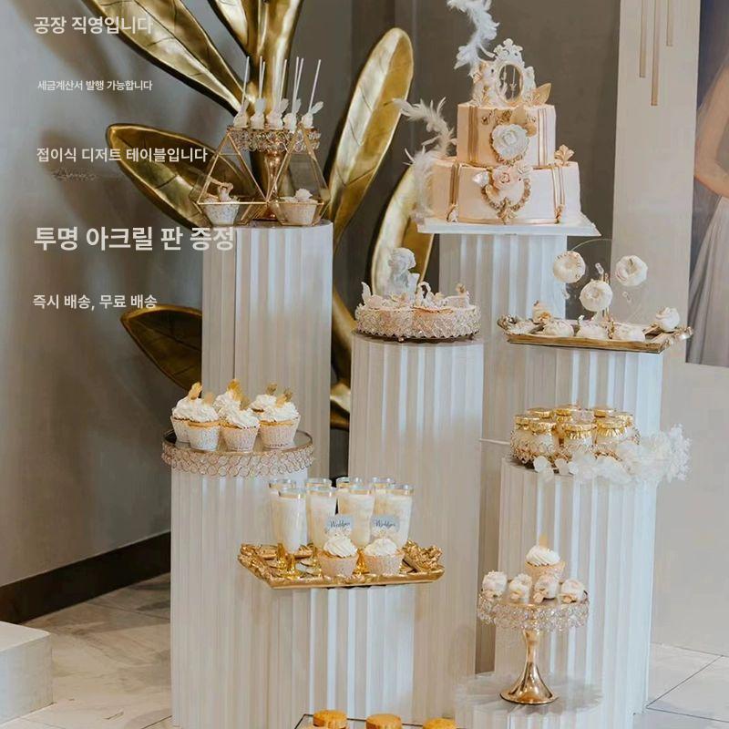 웨딩 촬영 소품 파티용품 꽃다발 대형 로즈골드 헬륨 베이지화이트 80 직경30cm 3종 - 상세 이미지 4