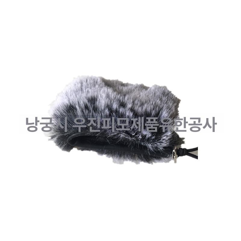ZOOM H1N H1 크 방풍 커버 크커버 무선크 무선노래방크 밴드형 그레이 국제공용 짧은 털 그레이 검정+흰색 팁 - 상세 이미지 5