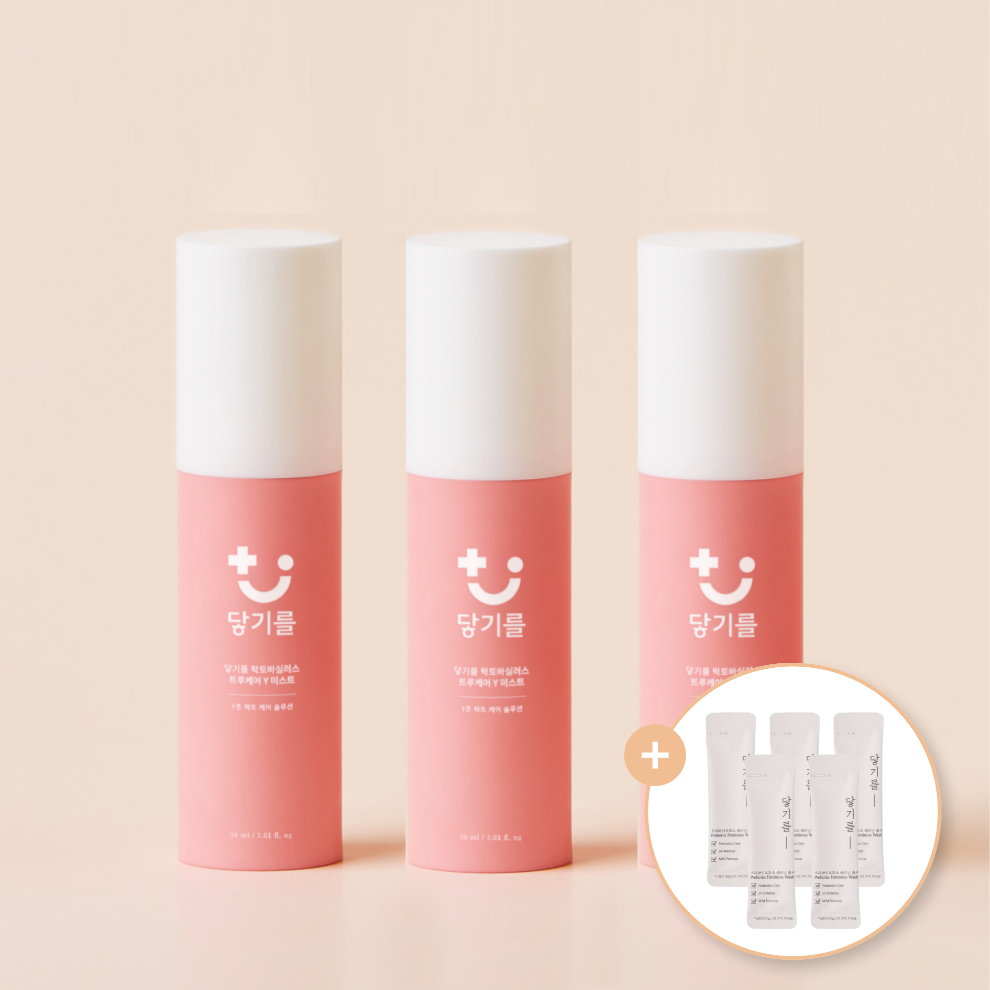 닿기를 크리스파투스 페미닌 미스트 뿌리는 유산균 약산성 Y존 여성청결제 3개(90ml) - 상품 이미지