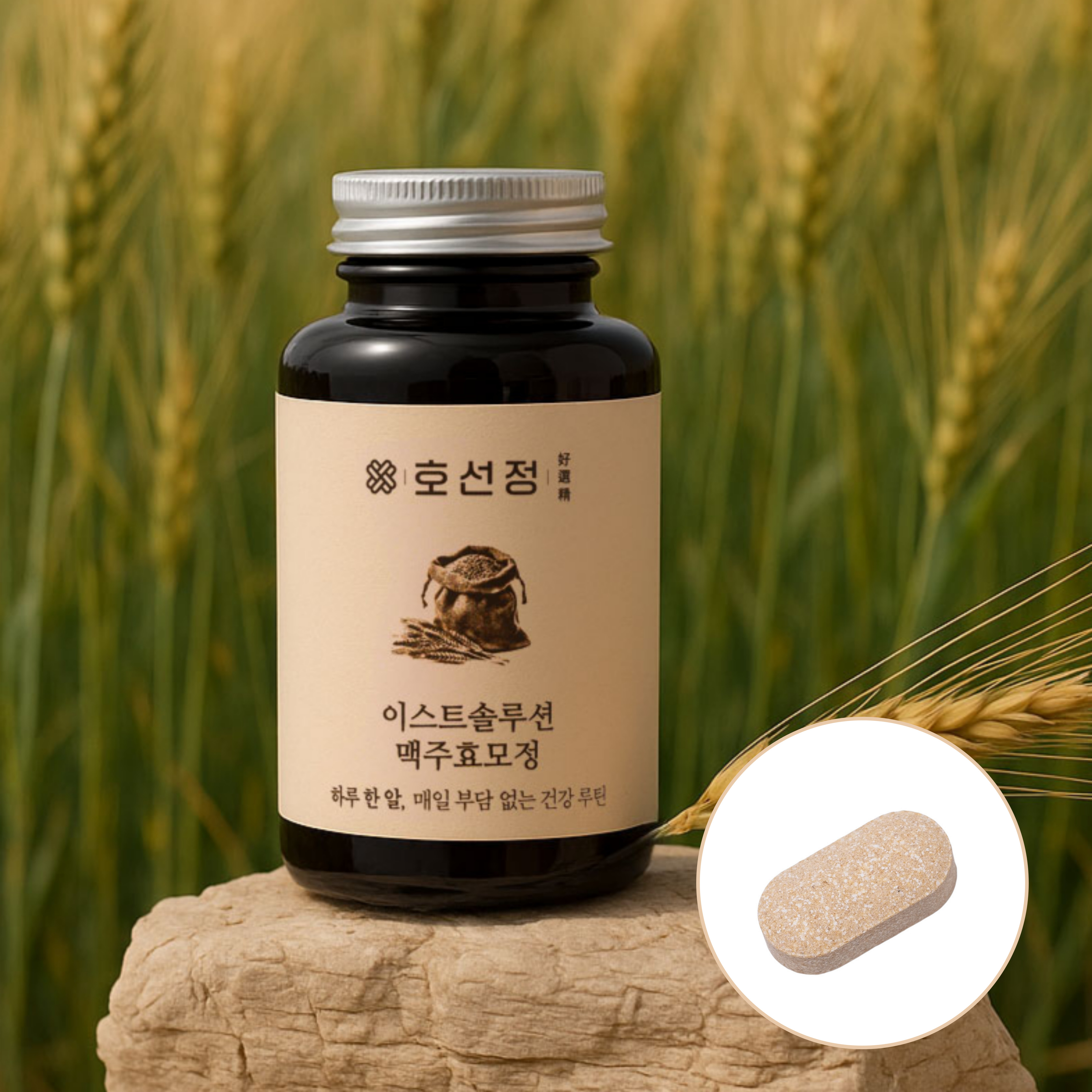 호선정 이스트솔루션 비오틴 판토텐산 비타민D 프리미엄 맥주효모정 3개월분 800mg 100정, 1개