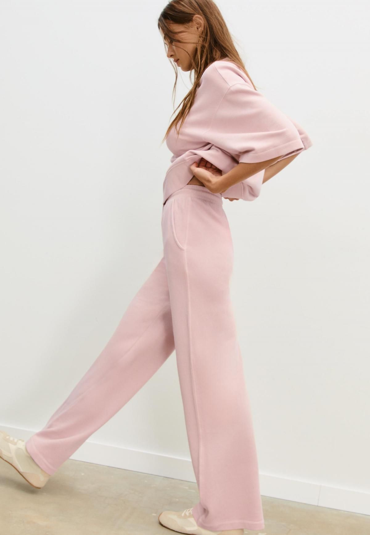 스트라디바리우스 페일핑크 와이드핏 테크니컬 조거팬츠 8740/633 BUBBLEGUM PINK - 상세 이미지 4