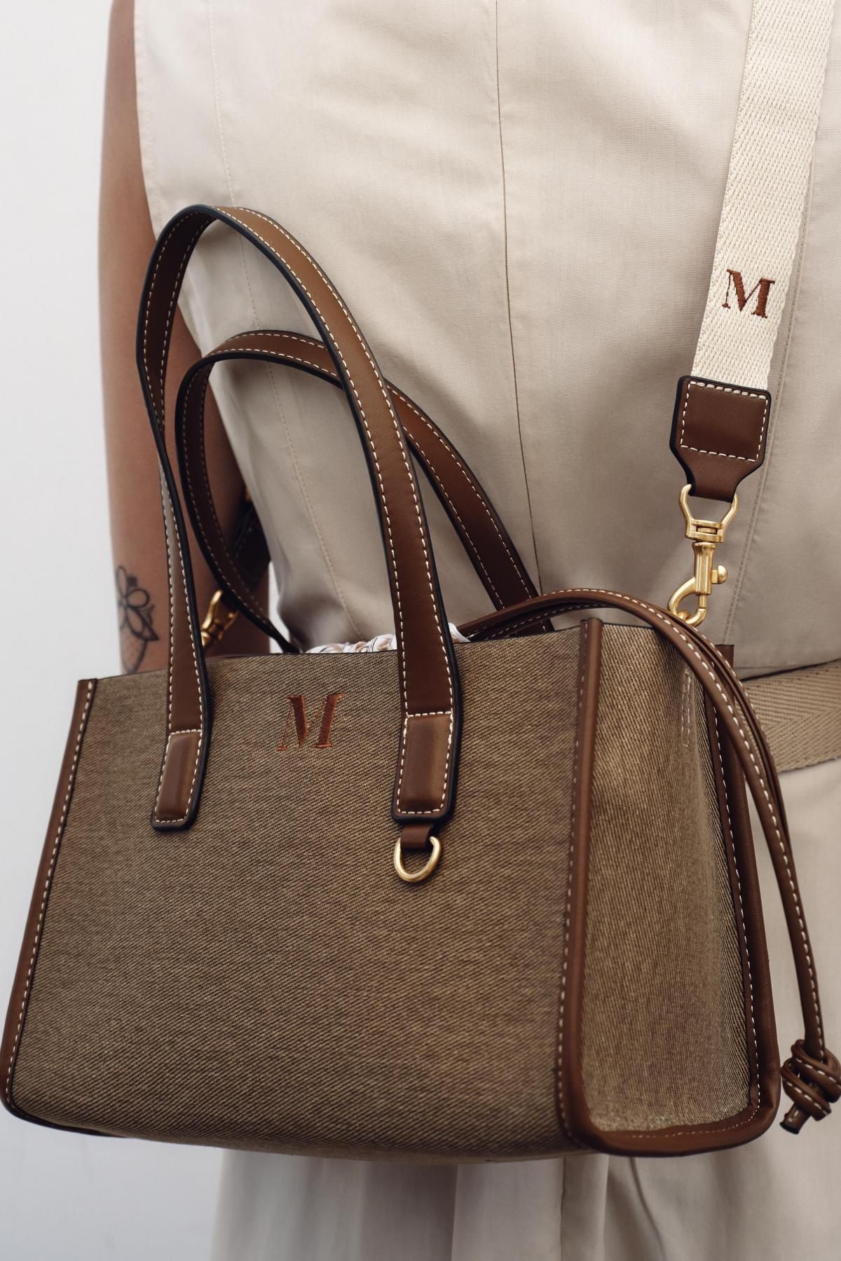 자라 베이직 토트백 위빙 더블핸들 스트랩 디테일 6272/610 TAUPE GREY - 상세 이미지 2