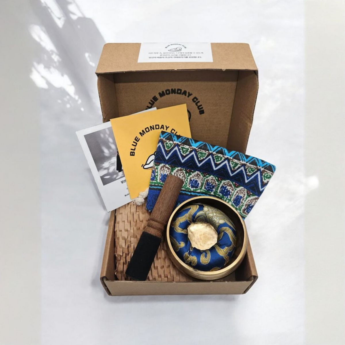 블루먼데이클럽 싱잉볼 기프트세트 휴대용 명상종 요가종 8cm