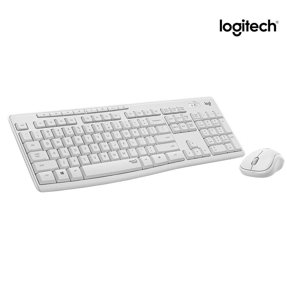 [국내정발] 로지텍 MK295 화이트 무소음 무선 키보드마우스세트