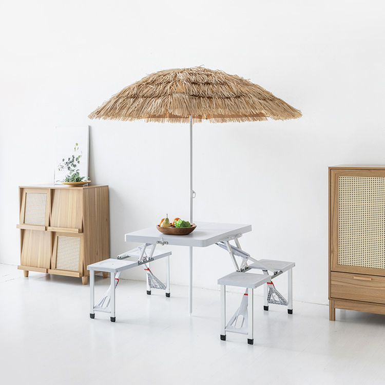 캠폴 야외 접이식테이블 4인세트 의자일체형 1350x855x660mm, 플랫 화이트 3569.8609