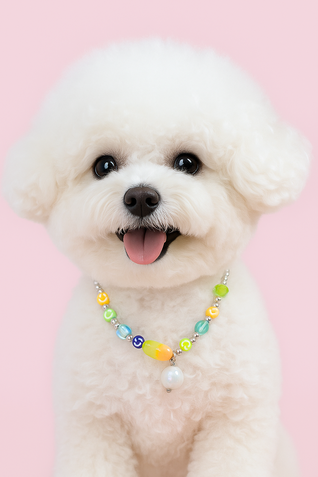 강아지 진주 각인 목걸이 비즈 인식표 고양이 반려동물 이름표 산책 선물 캡슐목걸이 비비드펫 이미지 8