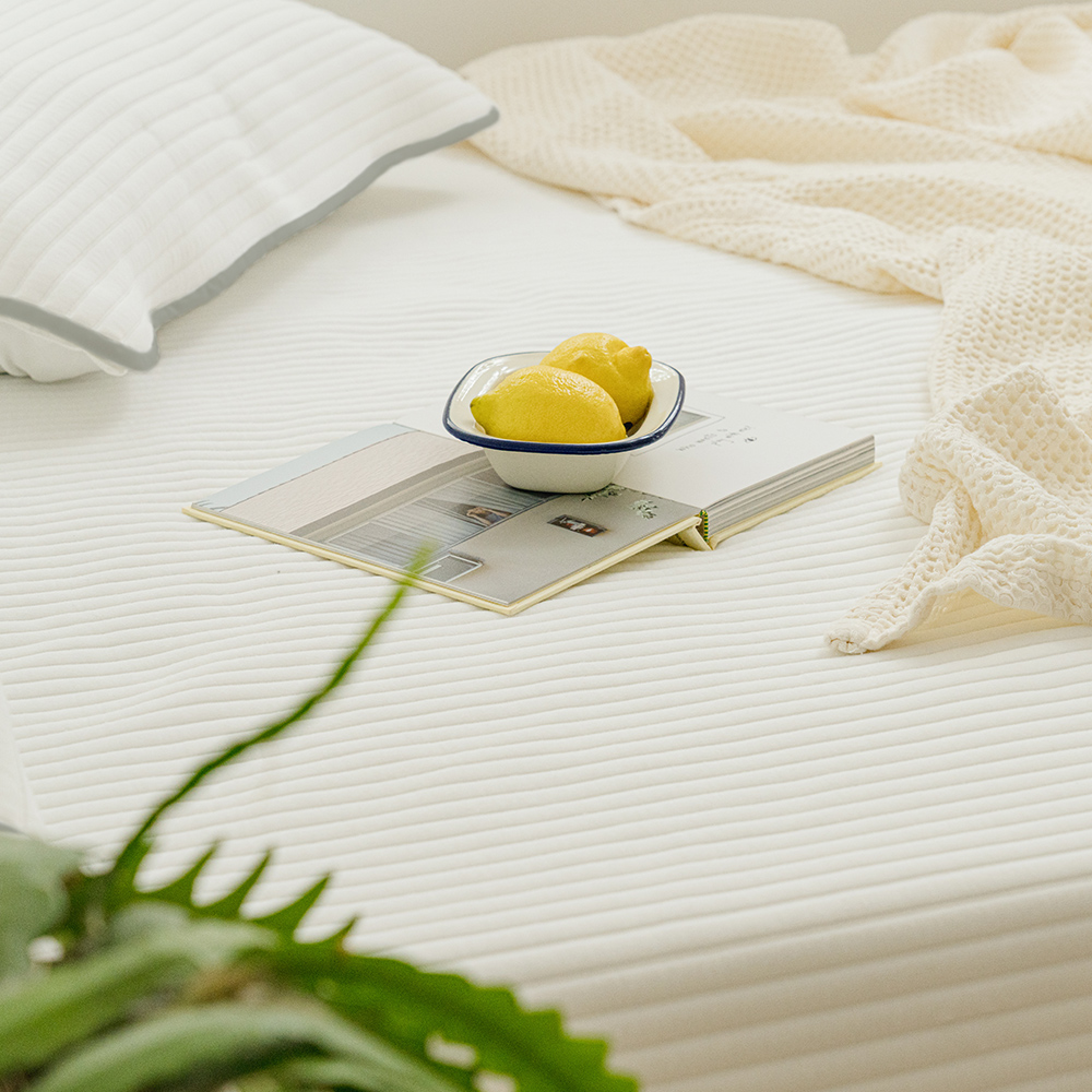 바자르 스테디 뱀부 누빔 밴딩 일체형 올인원 극세사 먼지없는 사계절 매트리스커버 SS