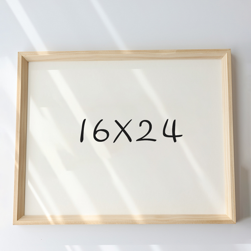 7mm삼각 원목액자 웨딩액자 아크릴 프레임 틀 제작 우드 16x24 406x609mm, 내츄럴 - 메인 이미지