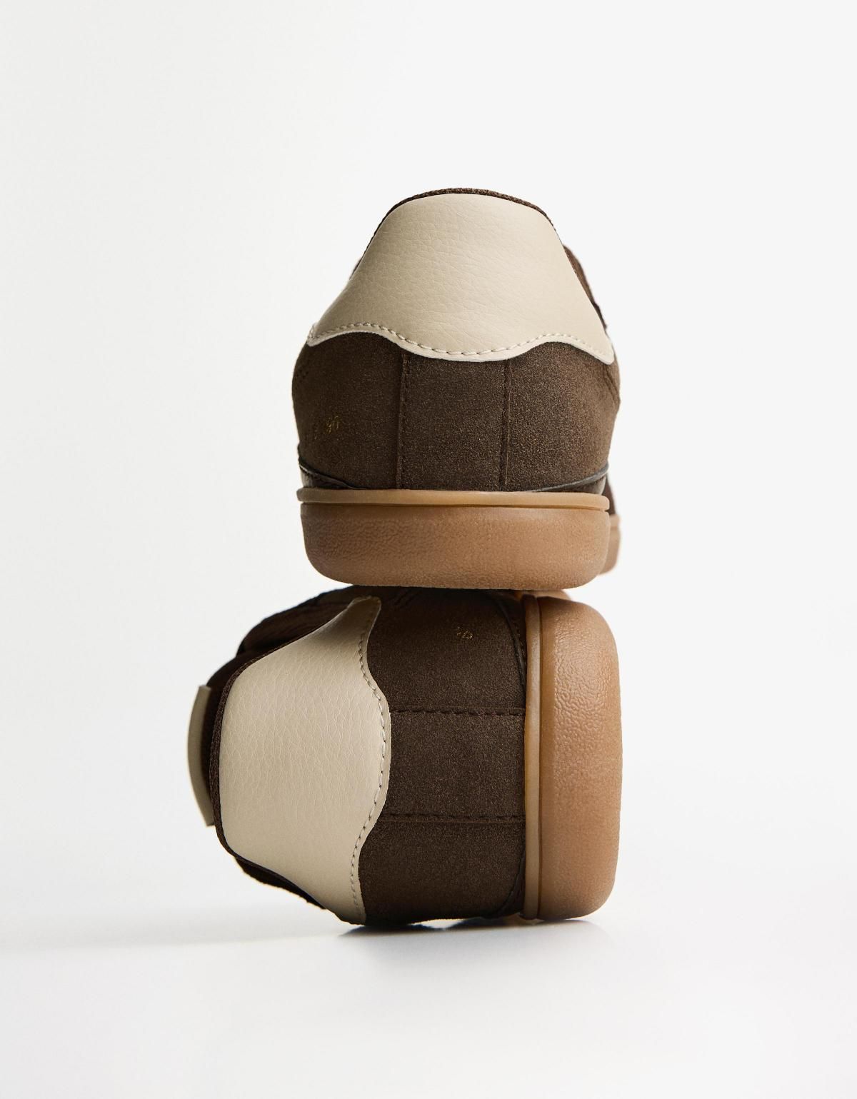 버쉬카 레트로 브라운 스웨이드 스니커즈 1436/664 BROWN - 상세 이미지 3