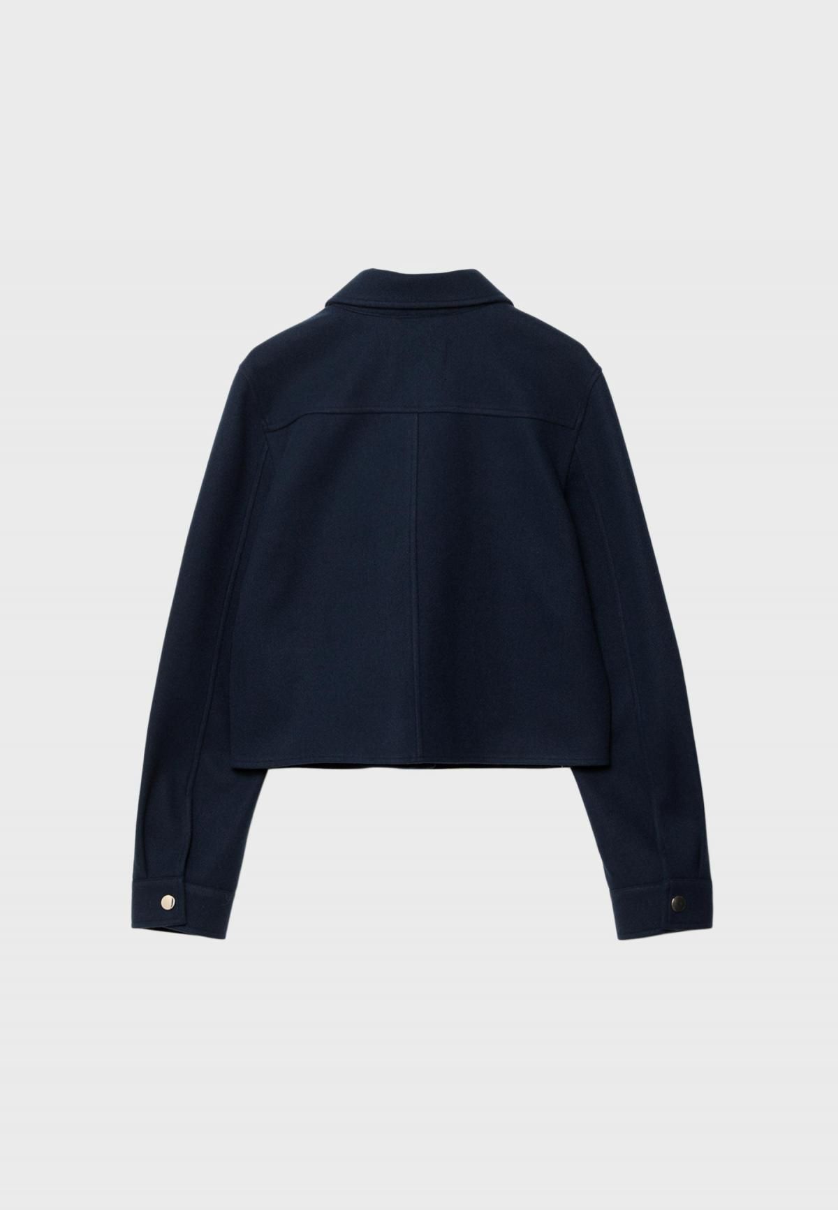 스트라디바리우스 미니멀 소프트 크롭 테크니컬 재킷 5716/329 NAVY BLUE - 상세 이미지 2