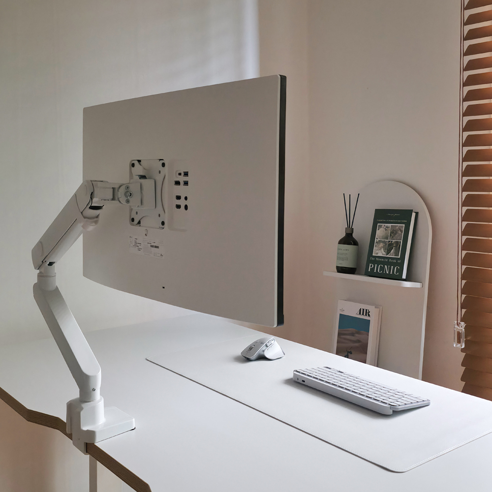 루나랩 스탠다드 싱글 블랙 모니터암 거치대