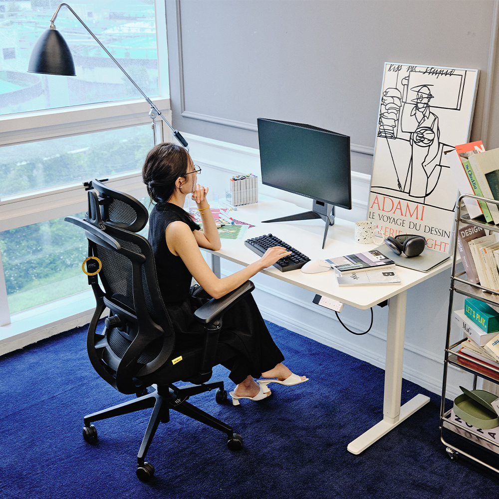 제닉스 오비스 모션데스크 EL 전동 1400 x 750 높이조절 모션데스크