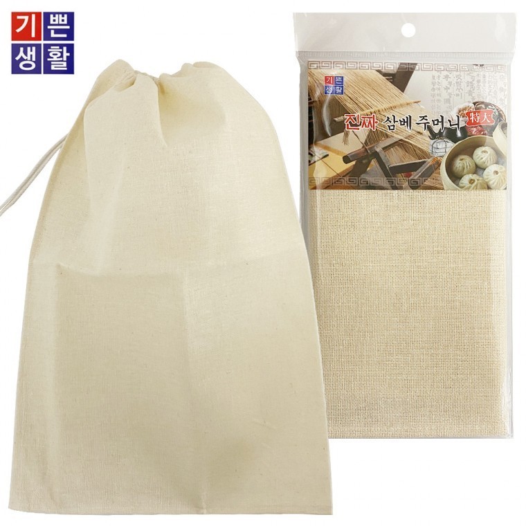 삼베국물주머니 면보자기 국물다시망 - 상품 이미지