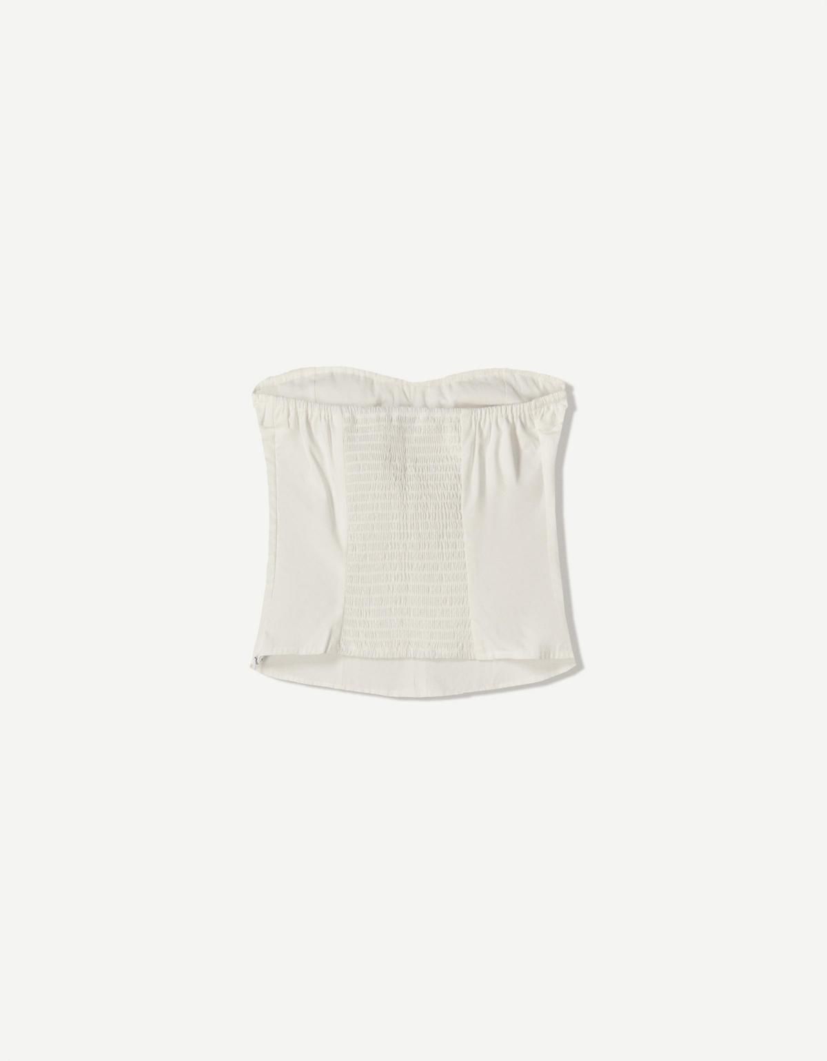 버쉬카 트렌디 포플린 뷔스티에 탑 3806/078 WHITE - 상세 이미지 5