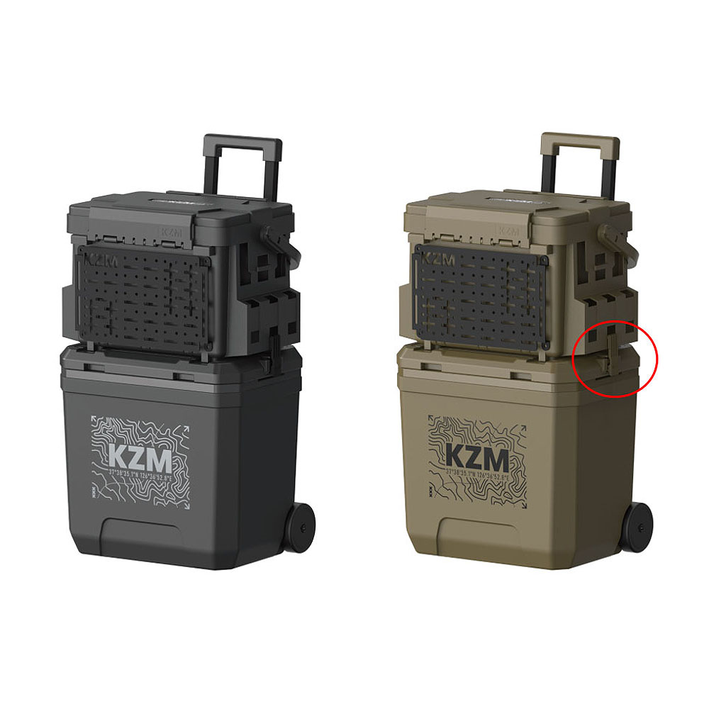 카즈미 스택쿨러 아이스박스 36리터 메이호 태클박스 스텍쿨러 호환 결합제품 블랙