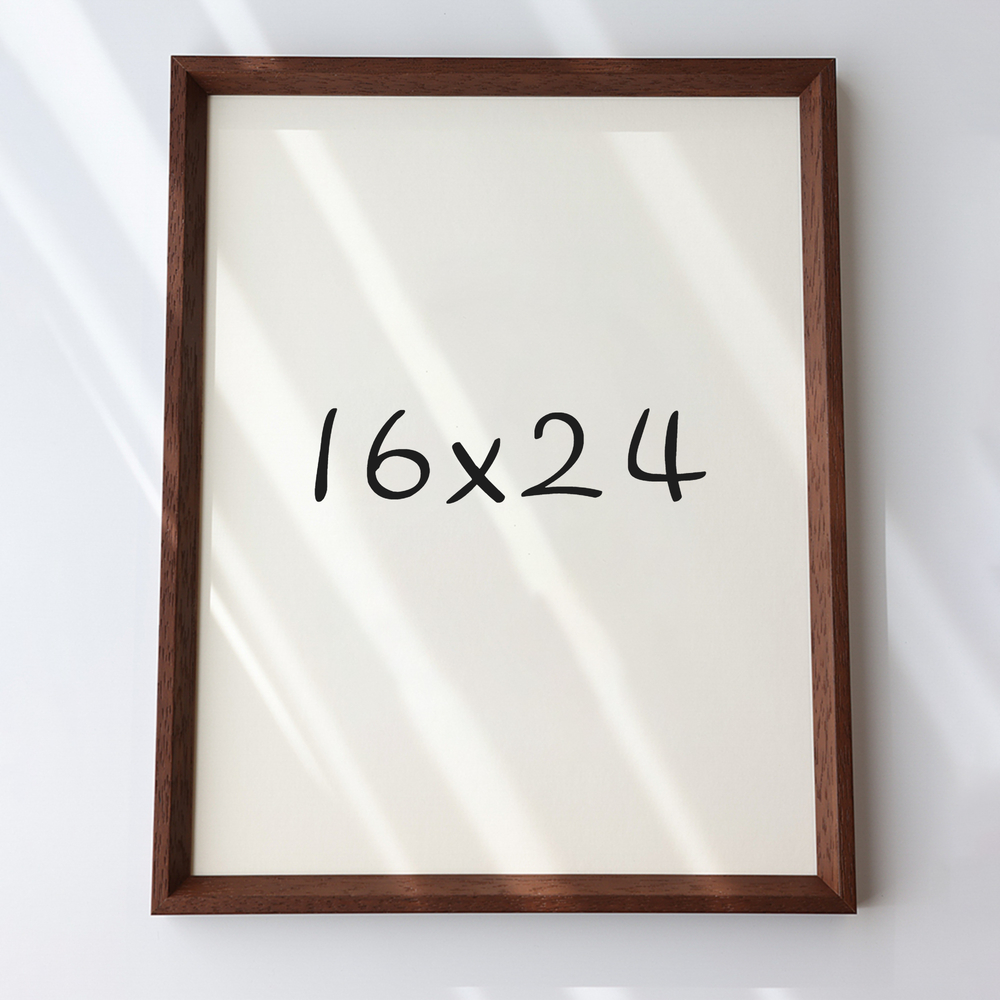 7mm삼각 원목액자 웨딩액자 아크릴 프레임 틀 제작 우드 16x24 406x609mm, 샴페인 - 메인 이미지