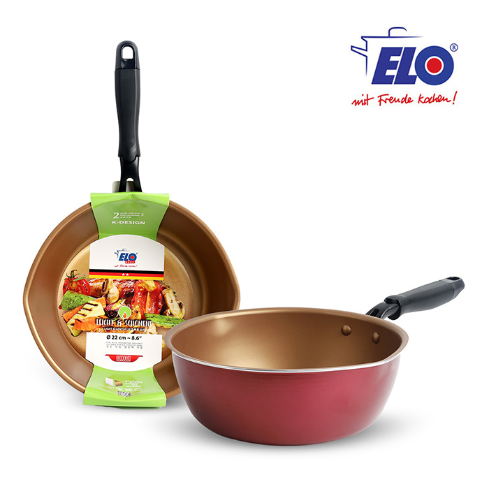 ELO K-디자인 골드칼라 IH 딥 프라이팬 22cm - 상품 이미지