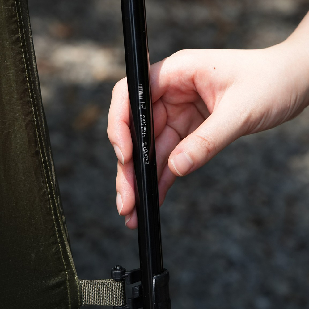 카고컨테이너 터널 EX 텐트 4인용 터널형 돔형 쉘터 DAC 폴 쉐도우블랙