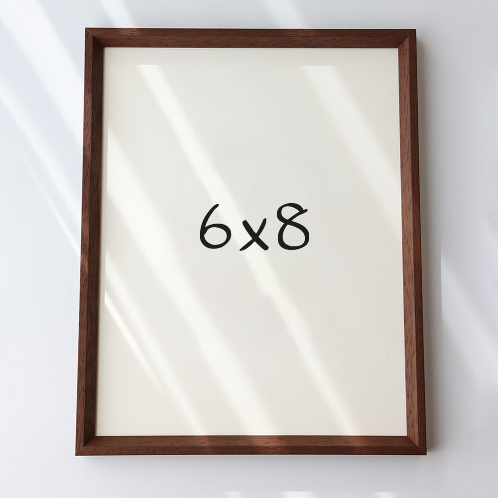 7mm삼각 나무액자 사진액자 포토테이블 소형 탁상 6x8 152x203mm, 샴페인 - 메인 이미지
