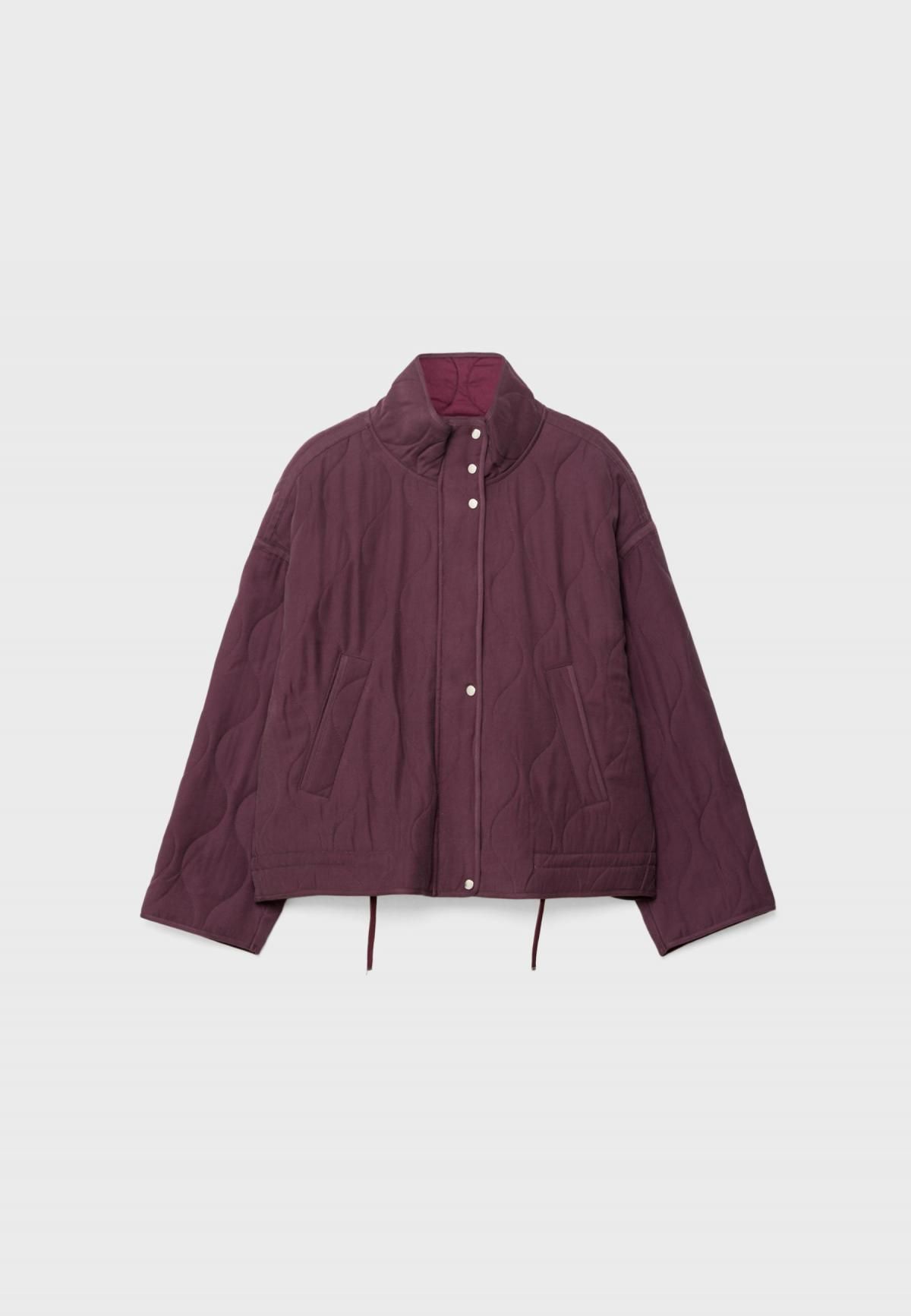 스트라디바리우스 테크니컬 하이넥 버건디 패딩 자켓 1726/369 BURGUNDY - 상품 이미지