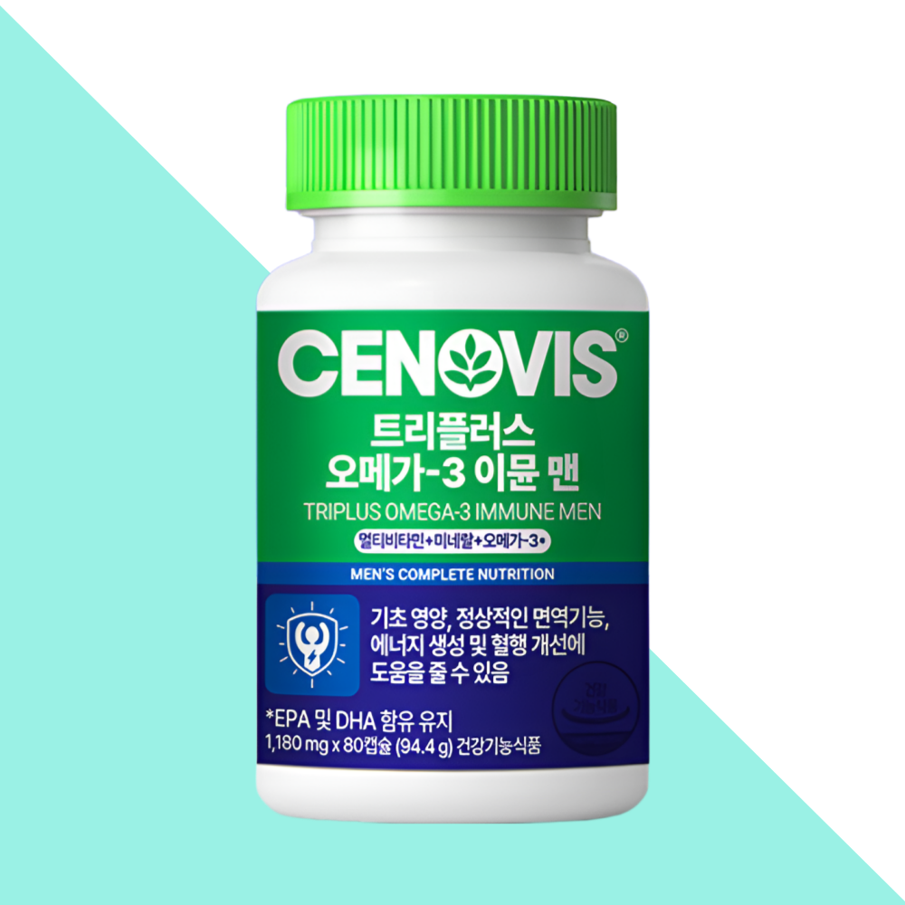 세노비스 트리플러스 오메가3 이뮨 맨 80캡슐X1개