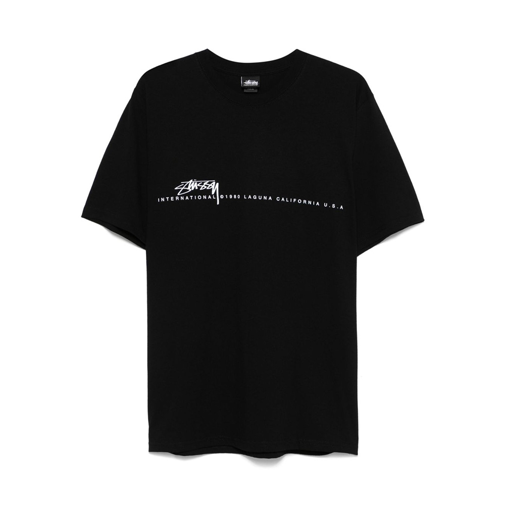 25SS 스투시 스무스 80 반팔 티셔츠 블랙 1905080 0001 - 상품 이미지