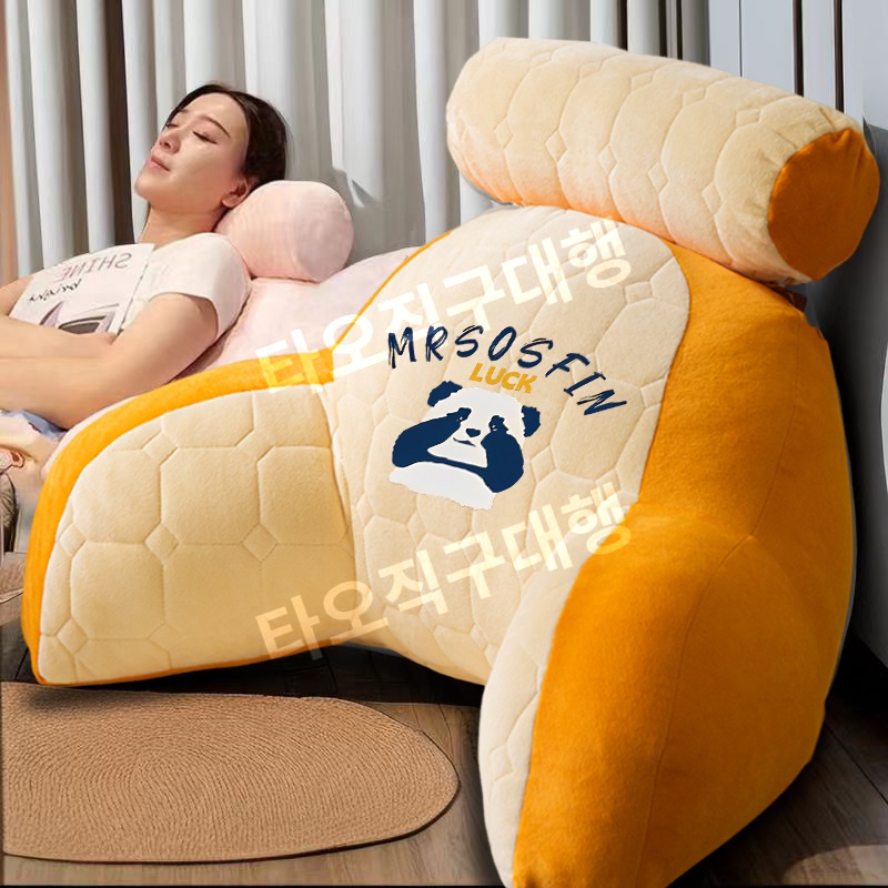 침대등쿠션 허리받침 허리쿠션 쇼파 쿠션 거실 허리 등쿠션 삼각쿠션 등받이 받침 - 상품 이미지