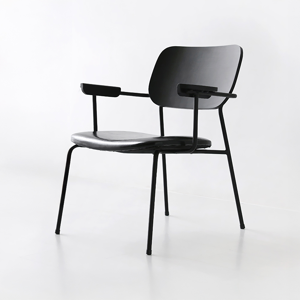 GYOSIL 빈티지팔걸이의자 SM1071PC 블랙 8986.3102