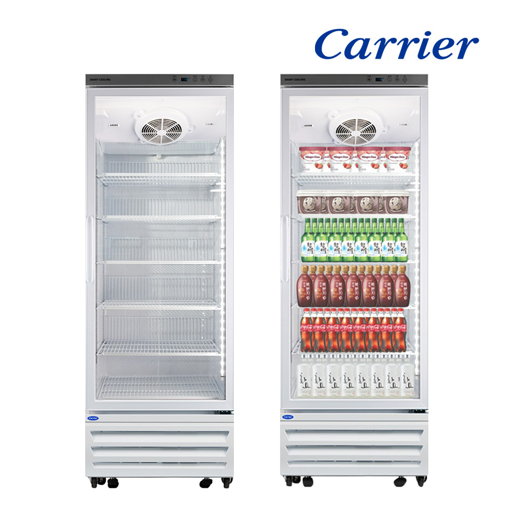 캐리어 소주 냉동고 업소용 아이스크림 음료 냉장고 밀키트 디지털 간냉식 CSR-485G1H